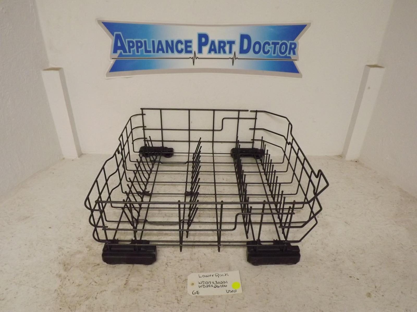 GE Dishwasher WD28X30221 WD28X26106 Lower Rack Used GE Dishwasher WD28X30221 WD28X26106 Lower Rack Used
